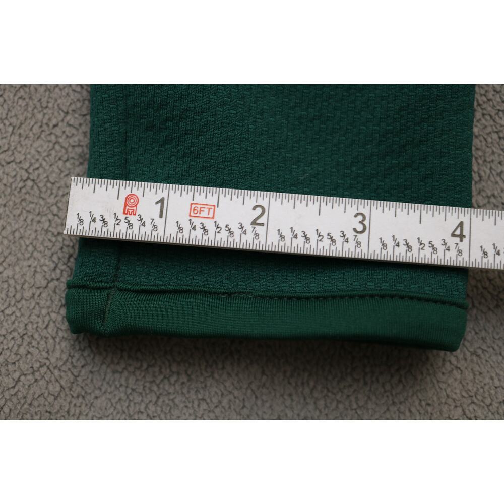 Under Armour Fitted Sweater Womens Medium Green Full Zip Mock Neck Elastic Pocke - Picture 7 of 16